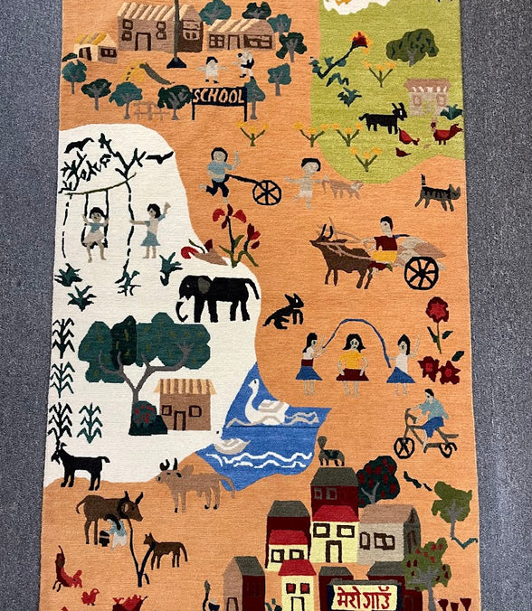 Tibetan Village 2 3'0 x 5'0