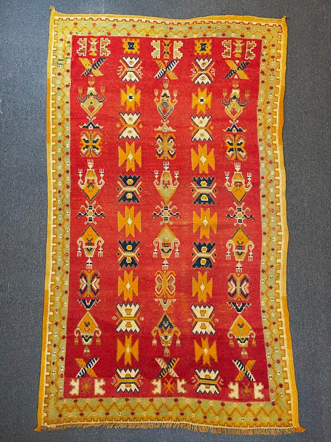 Antique Moroccan Pendant 4'8 x 7'10