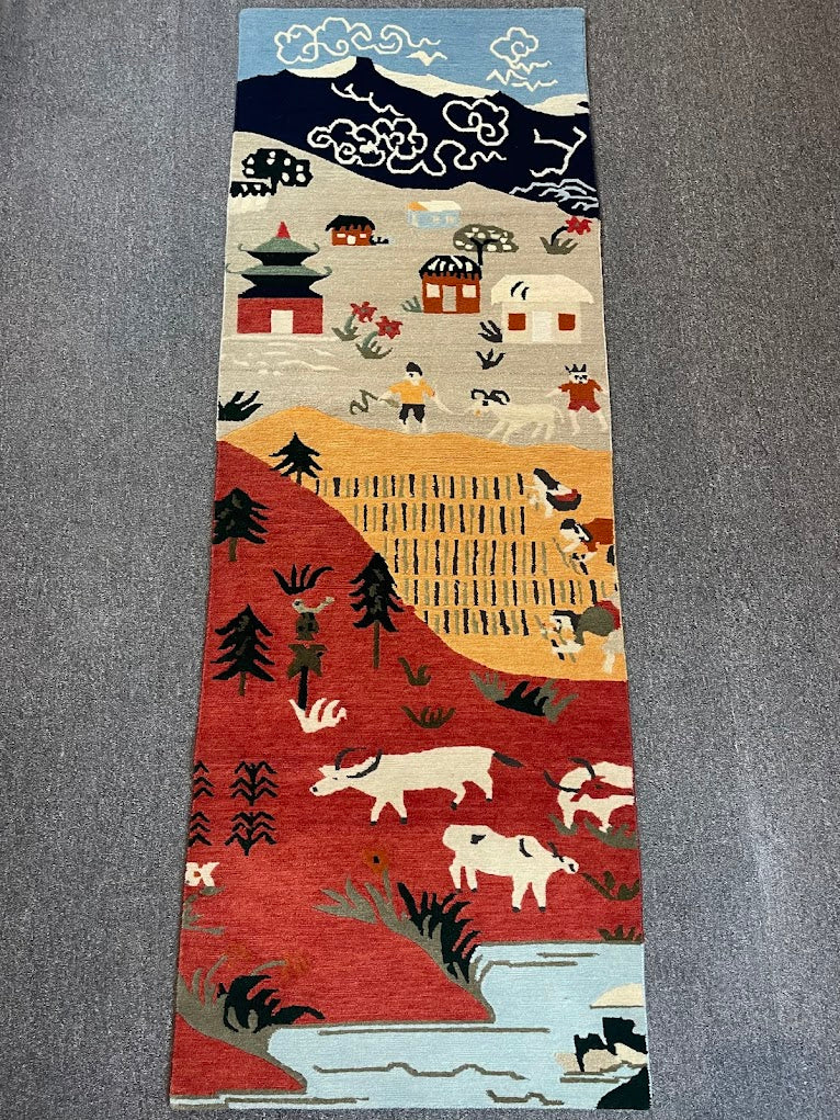 Tibetan Village 2'1 x 6'0