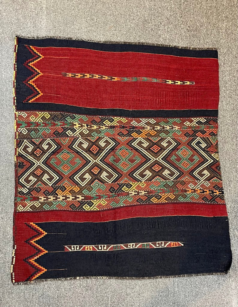 Turkish Sumak/Kilim Combo 3'3 x 3'8