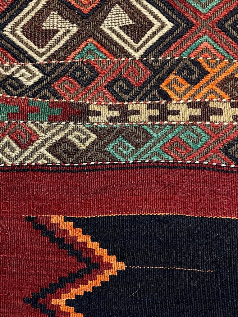 Turkish Sumak/Kilim Combo 3'3 x 3'8