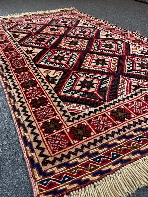 Afghan Maliki Sumak/Pile Combo 2'6 x 4'2