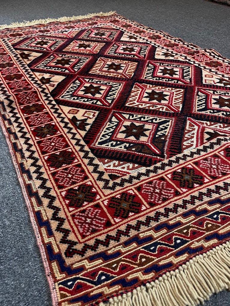Afghan Maliki Sumak/Pile Combo 2'6 x 4'2
