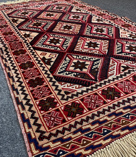 Afghan Maliki Sumak/Pile Combo 2'6 x 4'2