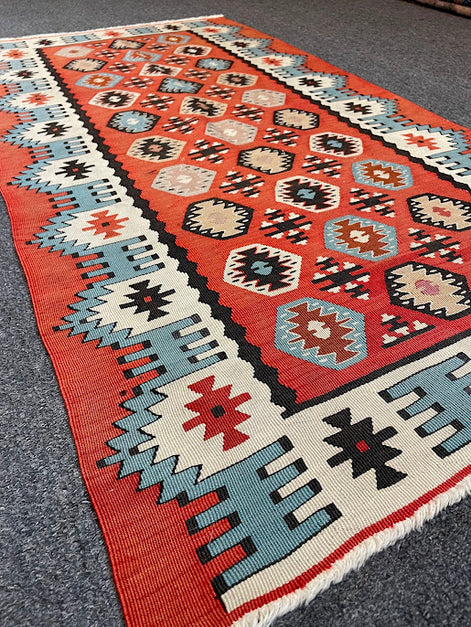 Antique Bosnian Sarkoy Kilim 2'5 x 4'8