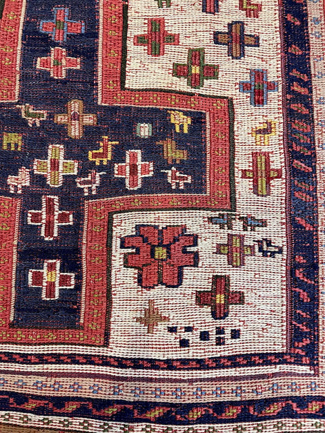 Vintage Iranian Sumak 3'0 x 3'3