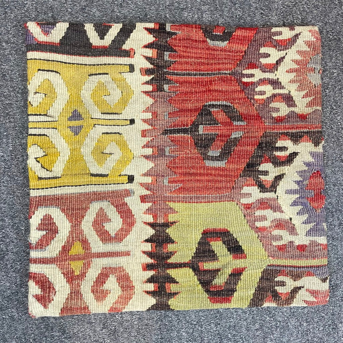 Turkish Kilim Pillow 16x16