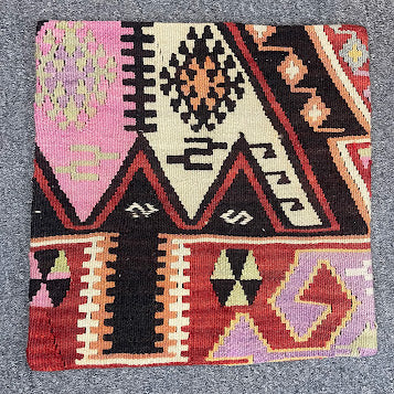 Turkish Kilim Pillow 16x16