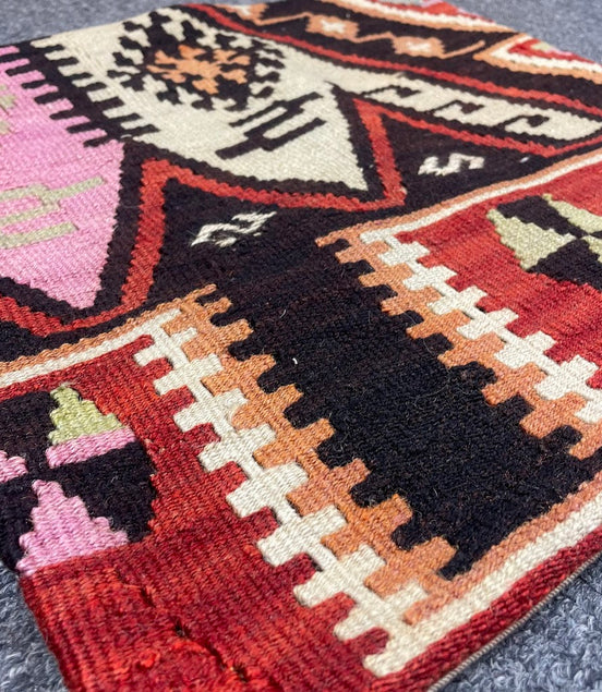 Turkish Kilim Pillow 16x16