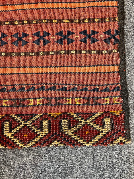 Uzbek Kilim Grain Bag 1'7 x 1'10