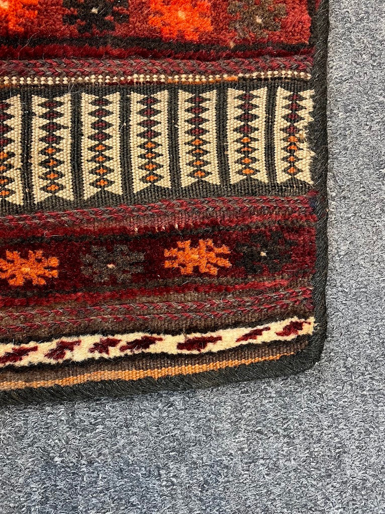 Uzbek Pile/Kilim Combo Grain Bag 1'5 x 1'7