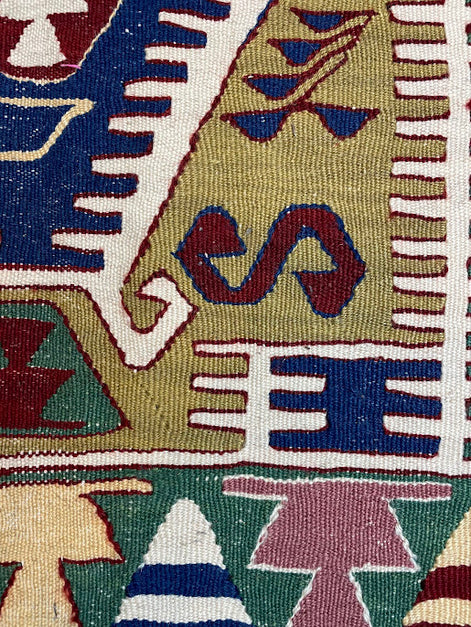 Vintage Nuzumu Kilim 2'11 x 3'2