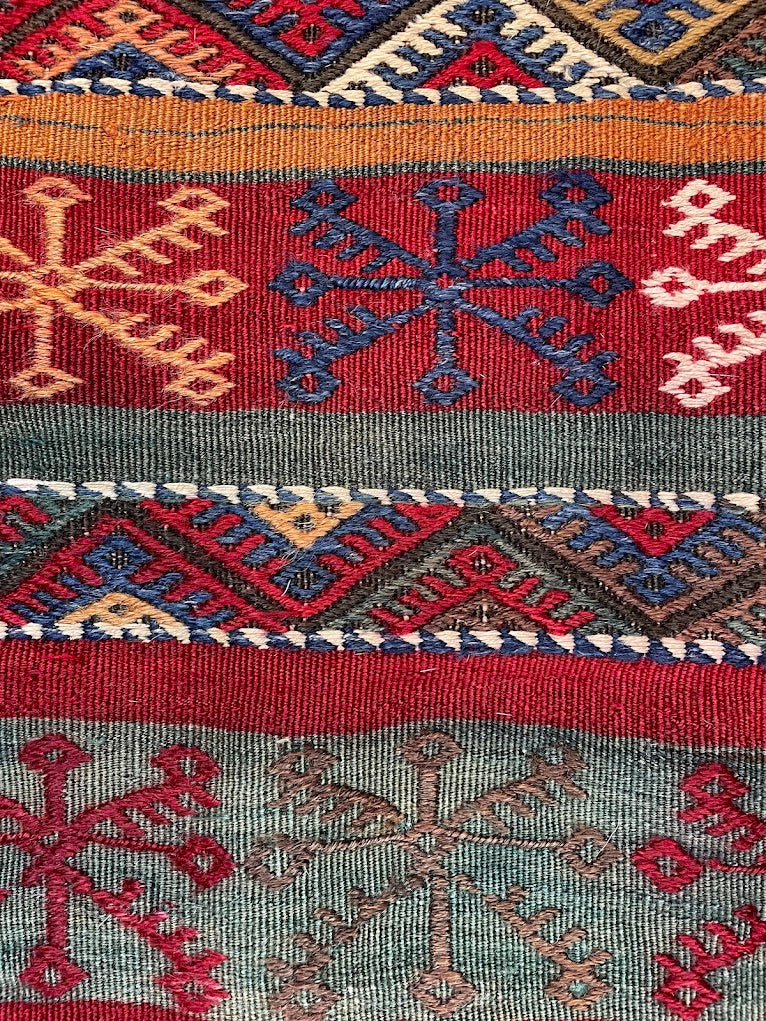 Striped Turkish Cicim 2'5 x 3'1