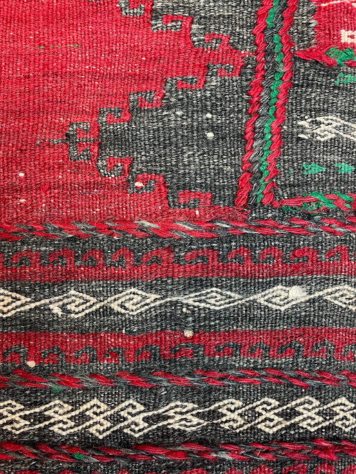 Vintage Afghan Sofra Cicim 3'4 x 3'4