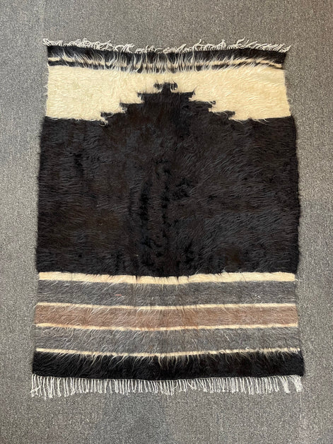 Handwoven Turkish Siirt Kilim/Blanket (Mohair) 2'10 x 3'8