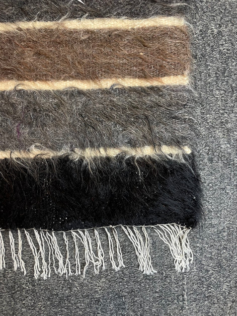 Handwoven Turkish Siirt Kilim/Blanket (Mohair) 2'10 x 3'8