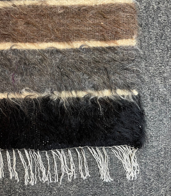 Handwoven Turkish Siirt Kilim/Blanket (Mohair) 2'10 x 3'8
