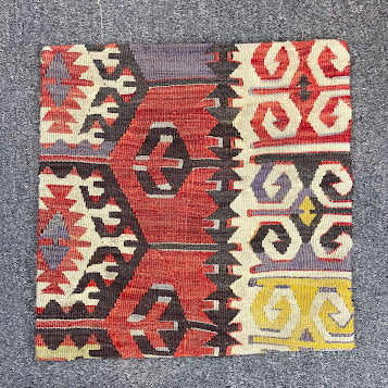 Turkish Kilim Pillow 16x16