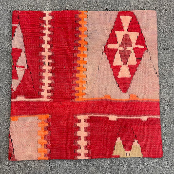 Turkish Kilim Pillow 16x16