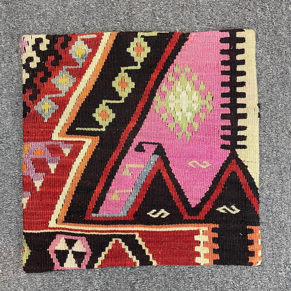 Turkish Kilim Pillow 16x16