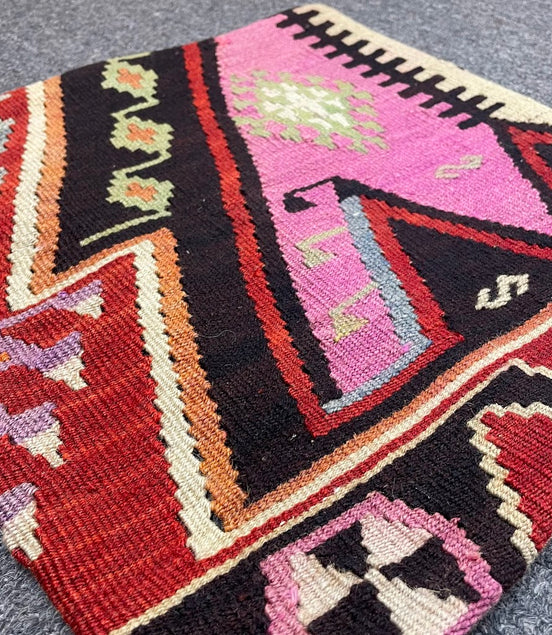 Turkish Kilim Pillow 16x16