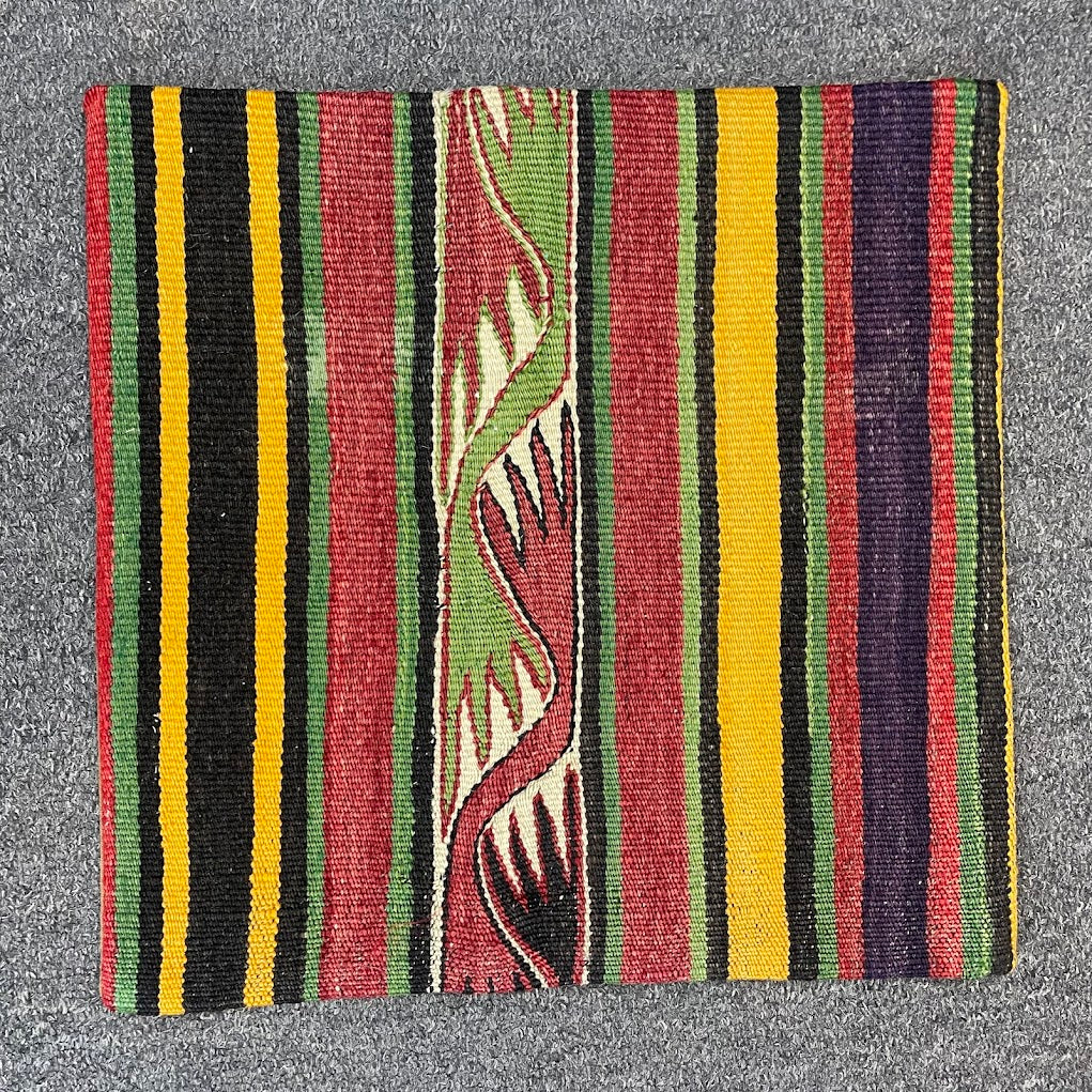 Turkish Kilim Pillow 16x16