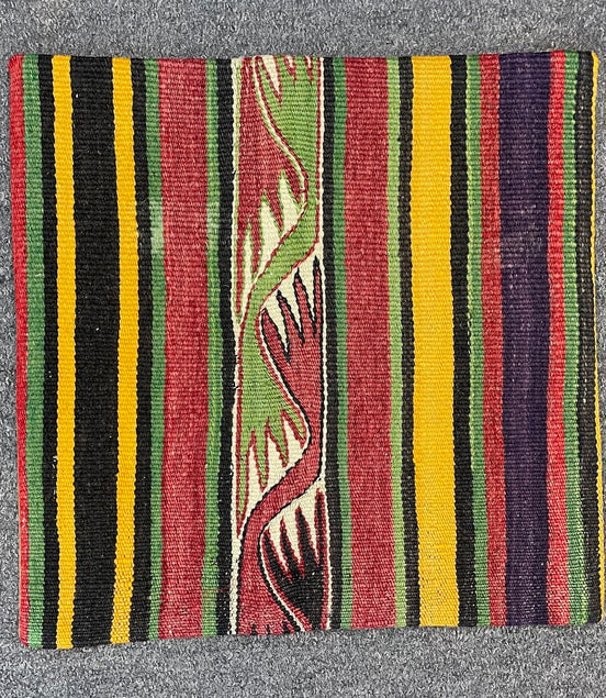 Turkish Kilim Pillow 16x16