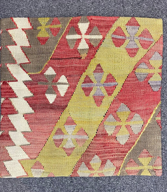Turkish Kilim Pillow 16x16