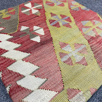 Turkish Kilim Pillow 16x16