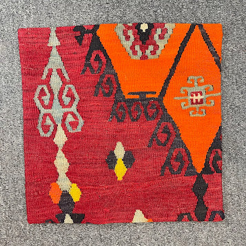Turkish Kilim Pillow 16x16