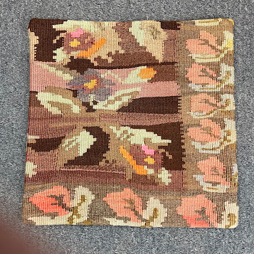 Turkish Kilim Pillow 16x16
