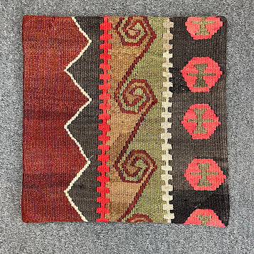 Turkish Kilim Pillow 16x16