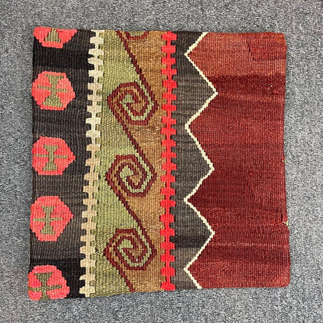 Turkish Kilim Pillow 16x16