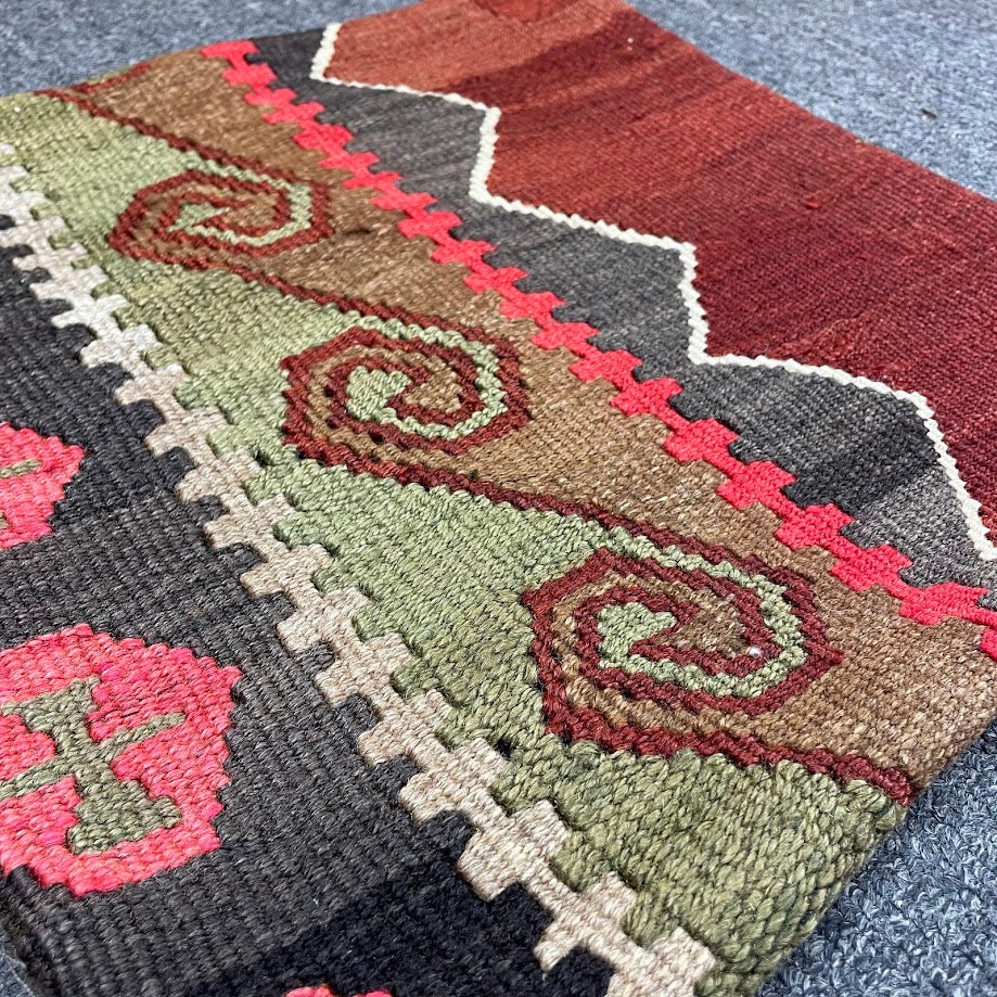 Turkish Kilim Pillow 16x16