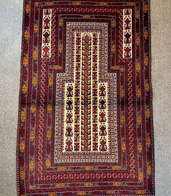 Baluch Prayer Rug 3'1 x 4'10