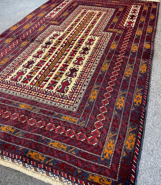 Baluch Prayer Rug 3'1 x 4'10