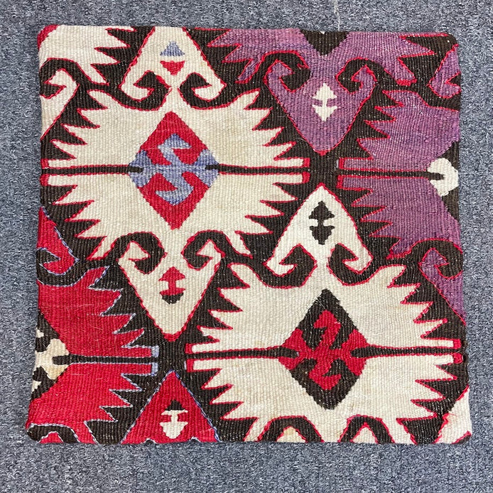 Turkish Kilim Pillow 16x16