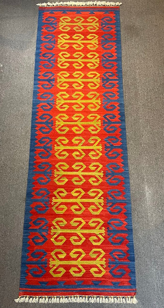 Turkish Nuzumlu Kilim 3'1 x 10'6