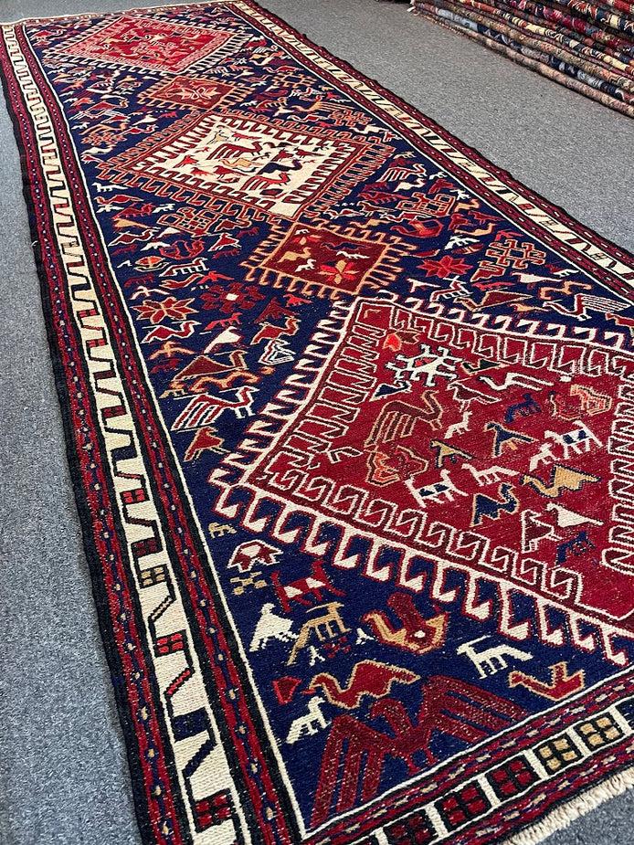 Iranian Shasavan Runner 3'4 x 9'4