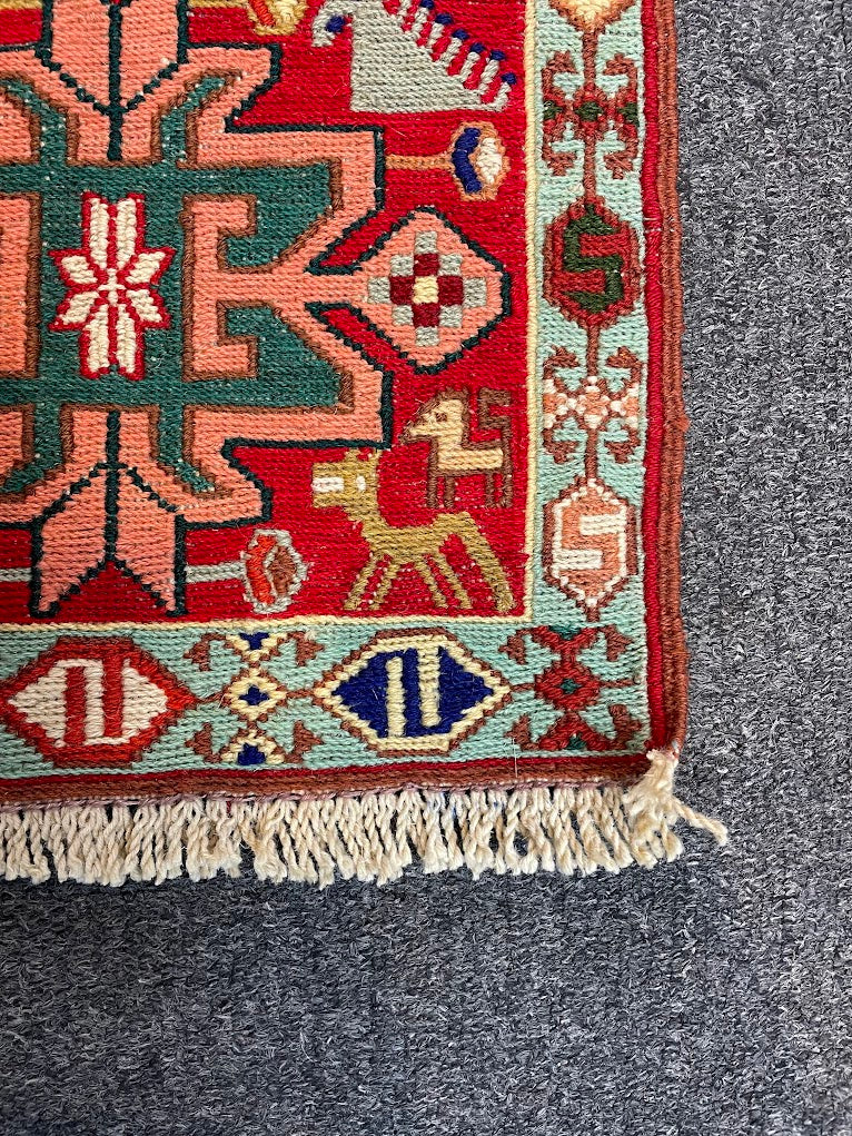 Iranian Rau Rau Sercan Animal Sumak 1'1 x 3'4