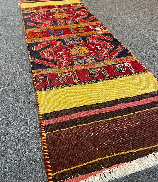 Lori Baktiyari Kilim/Sumak Combo Mini Runner 1'10 x 6'0
