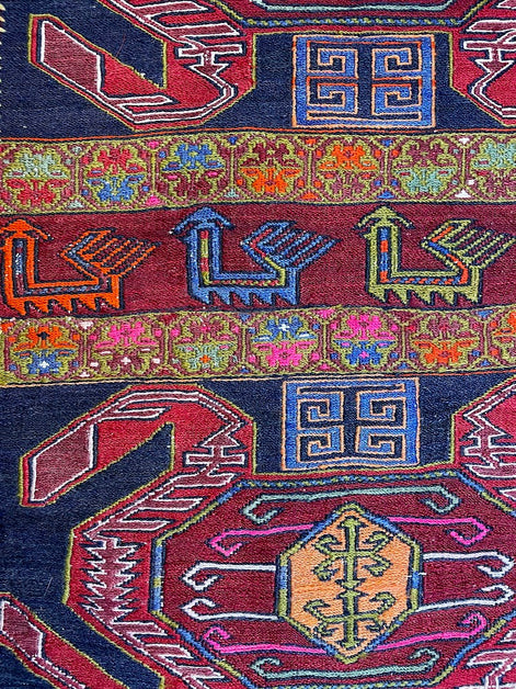 Lori Baktiyari Kilim/Sumak Combo Mini Runner 1'10 x 6'0