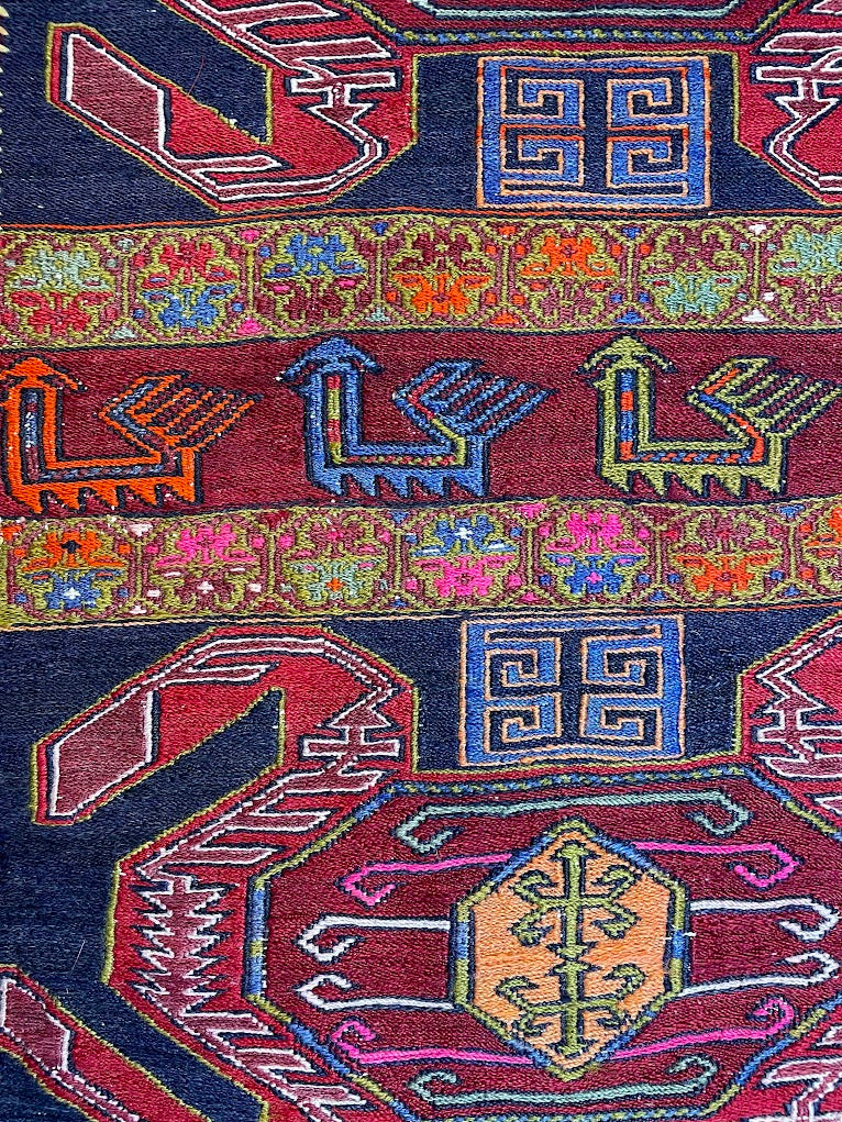 Lori Baktiyari Kilim/Sumak Combo Mini Runner 1'10 x 6'0