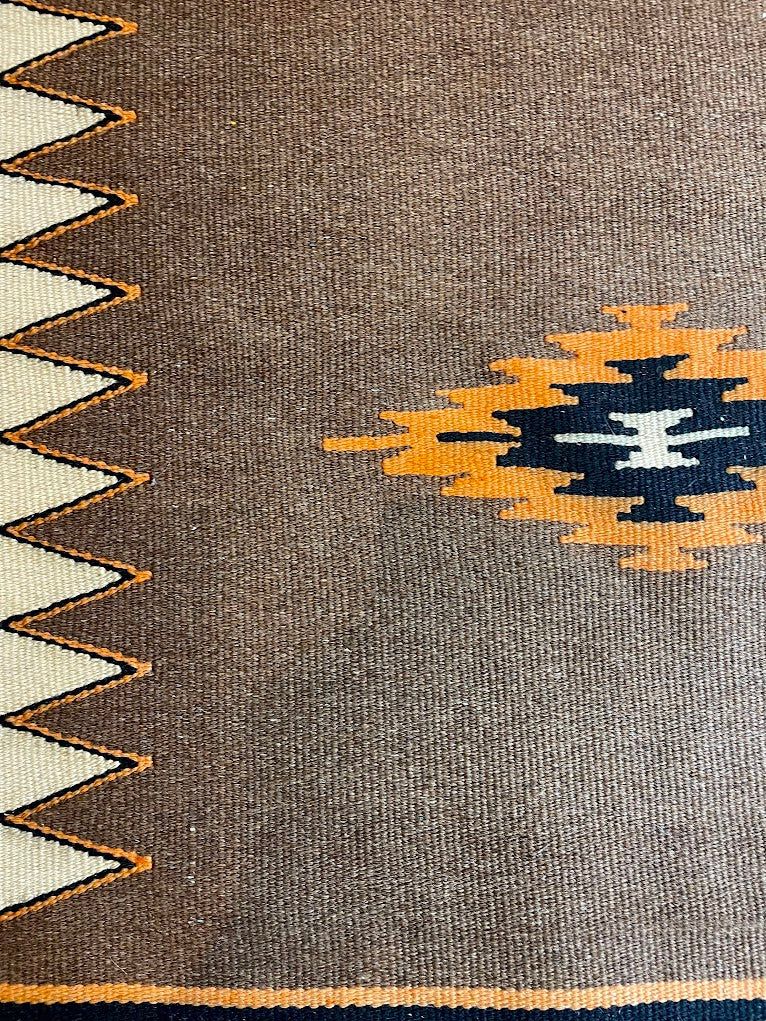 Geometric Turkish Kilim Mini Runner 2'3 x 5'7