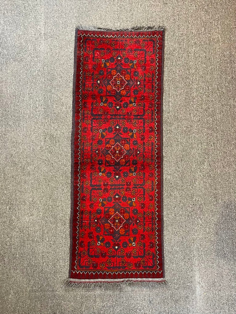 Afghan Turkmen Khal Mahmadi Mini Runner 1'8 x 4'9
