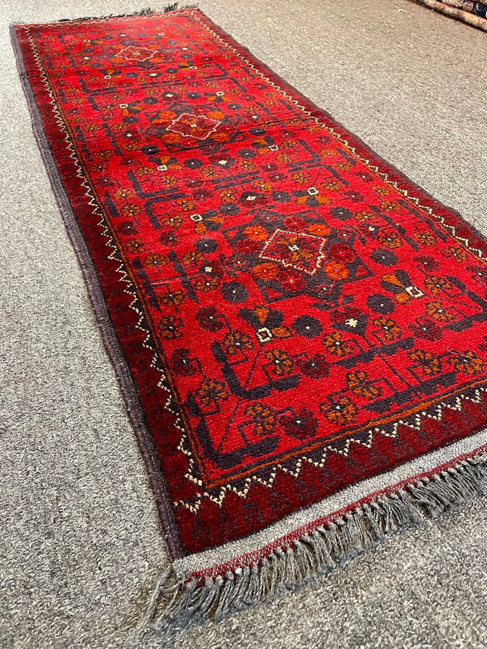 Afghan Turkmen Khal Mahmadi Mini Runner 1'8 x 4'9