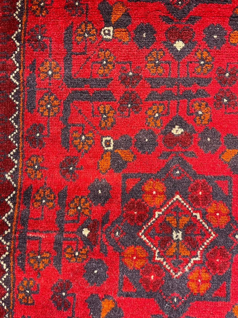 Afghan Turkmen Khal Mahmadi Mini Runner 1'8 x 4'9