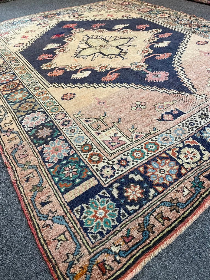 Antique Turkish Bergama 4'10 x 5'11