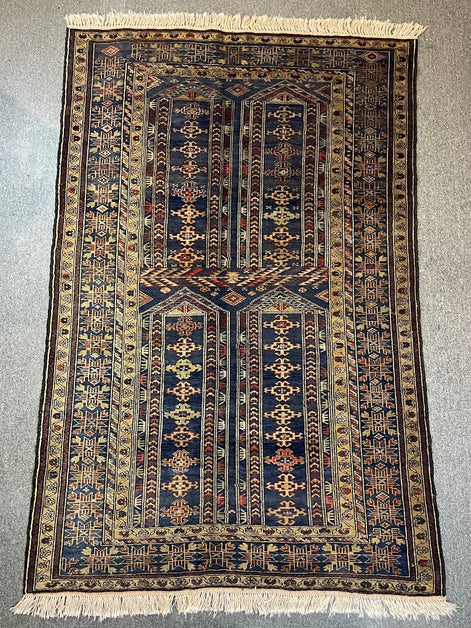 Afghan Baluch Prayer Rug 4'2 x 6'5
