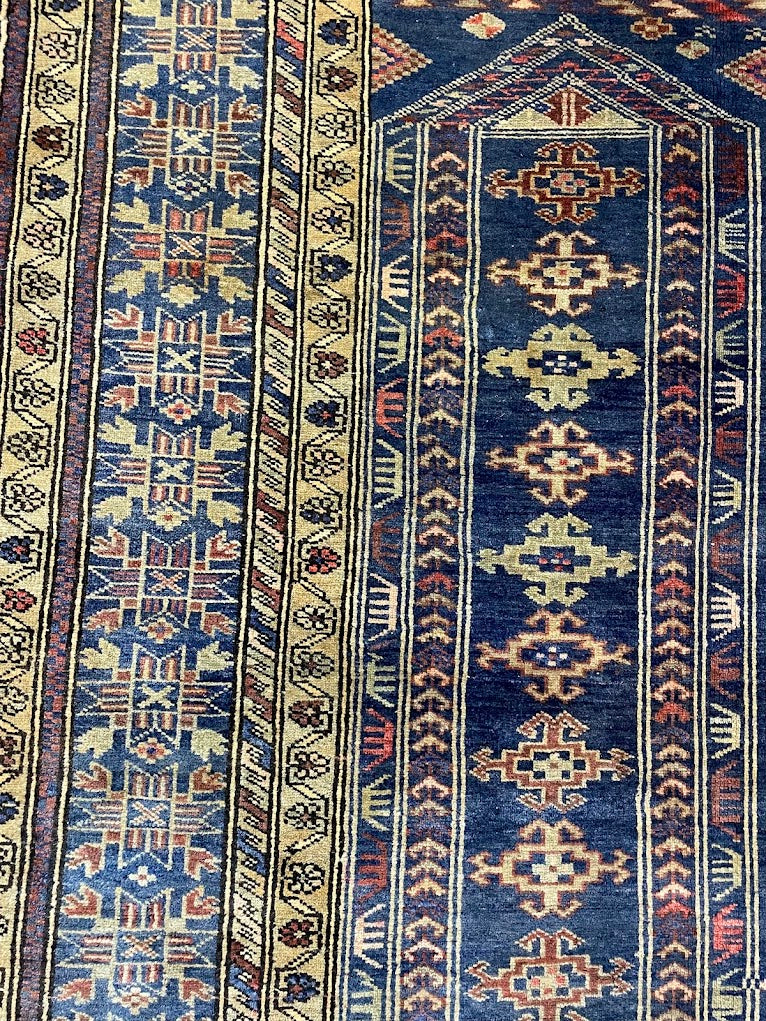 Afghan Baluch Prayer Rug 4'2 x 6'5